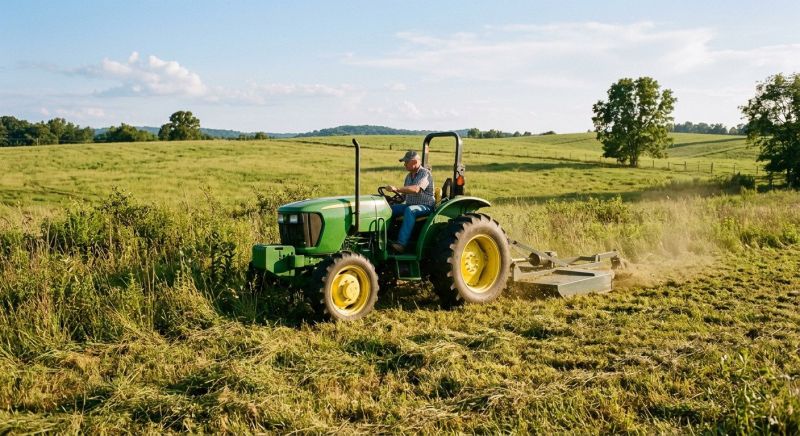 Tractor Mowing in Calvert County, MD
