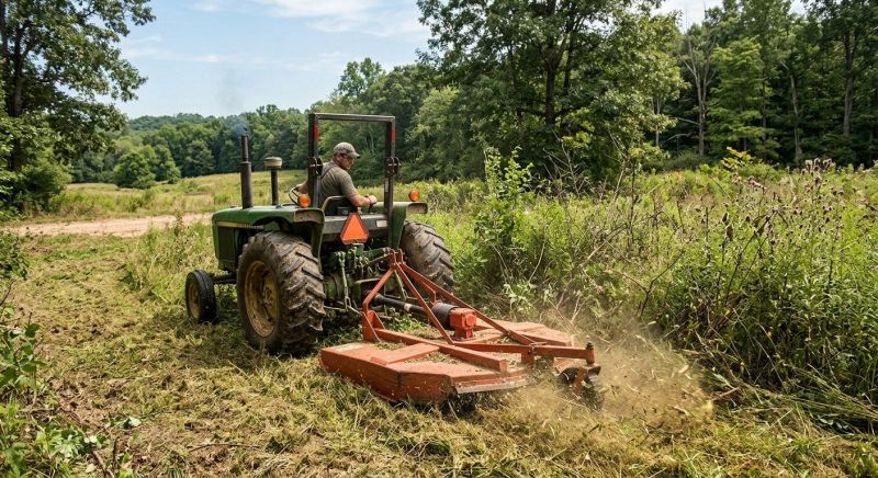 Tractor Mowing in Calvert County, MD