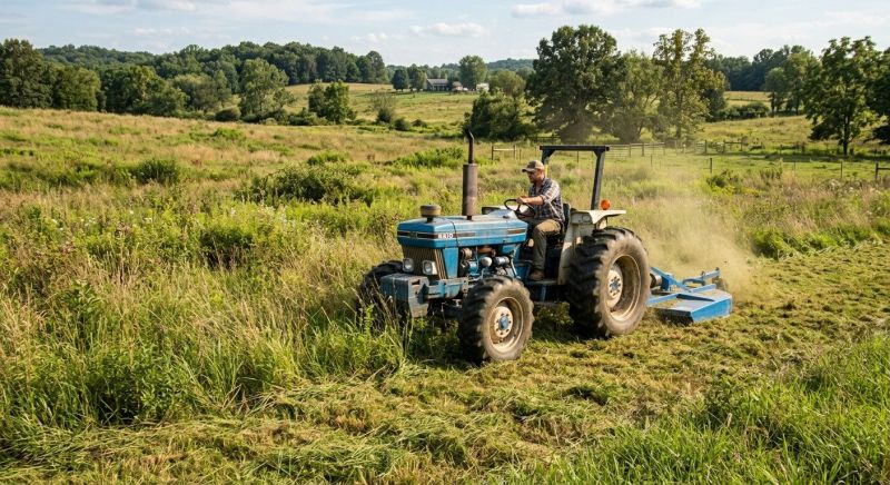 Tractor Mowing in Calvert County, MD